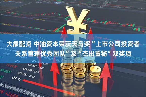 大象配资 中油资本荣获天马奖“上市公司投资者关系管理优秀团队”及“杰出董秘”双奖项